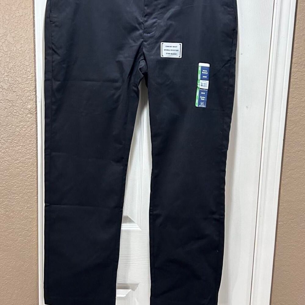 George Men's Black and Navy Trousers 36x30